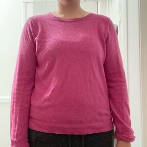 J. Crew Pink Crew Neck Sweater